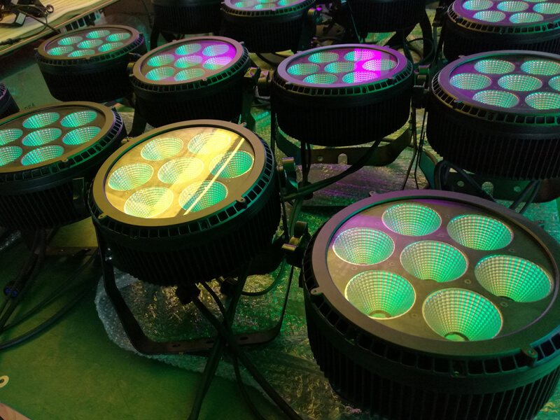 7pcs 25w 5in1 outdoor led par light (13) 7шт 25Вт 5в1 уличный светодиодный светильник (13)