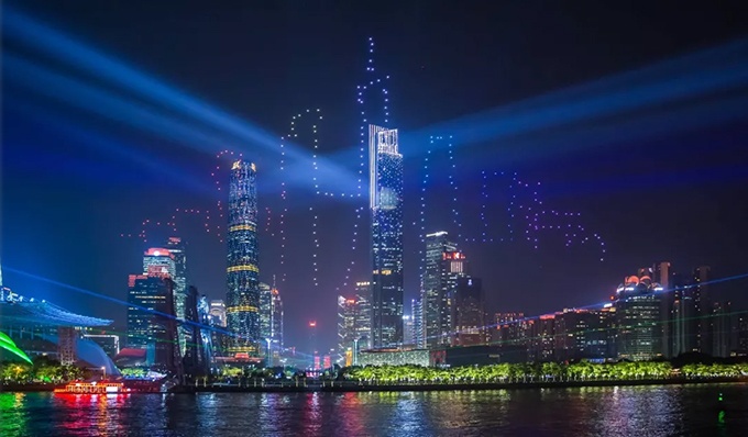 Drone light show Дрон светло-шоу