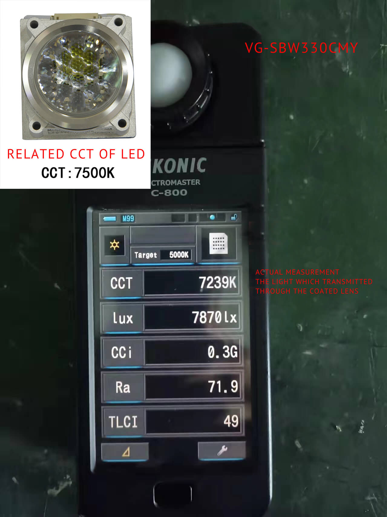 VG-SBW330CMY led Светодиод VG-SBW330CMY