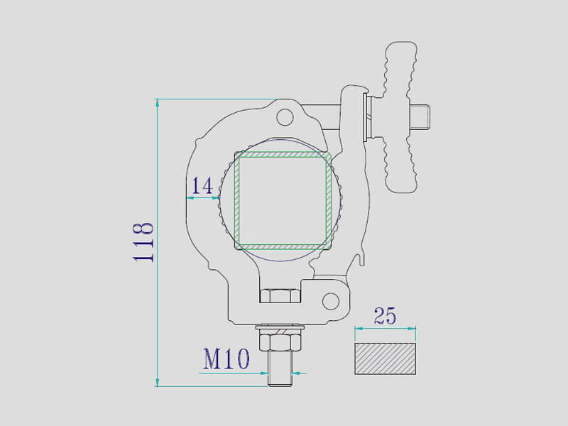 stage light clamps (1) зажимы для сценического освещения (1)