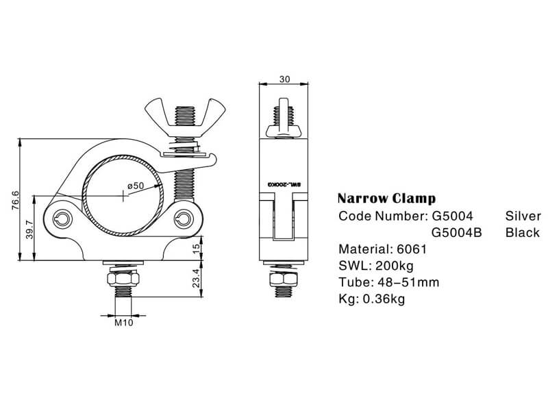 Зажимы для сценического освещения