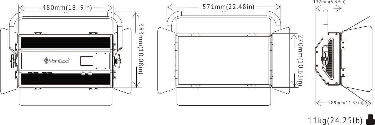 VG-HTC550C Размеры