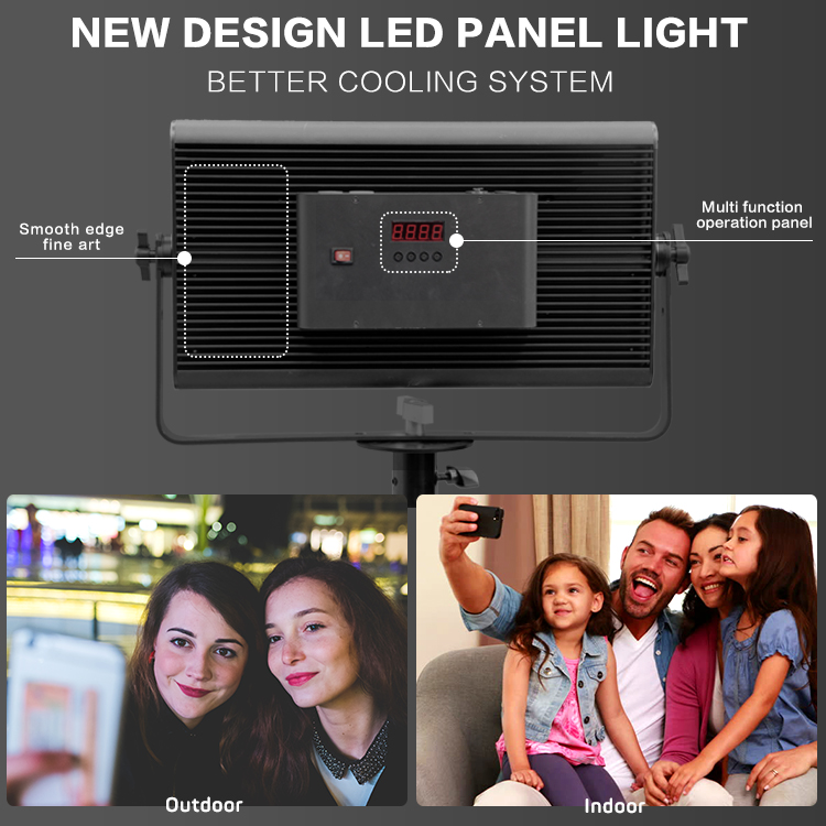 Светодиодная панель высокой мощности с высоким индексом CRI Soft Video Panel Light