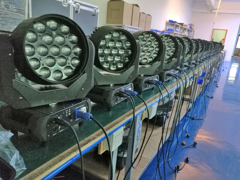 Aura Martin Version19pcs 15W 4in1 LED Moving Head Wash Light для свадьбы/клуба