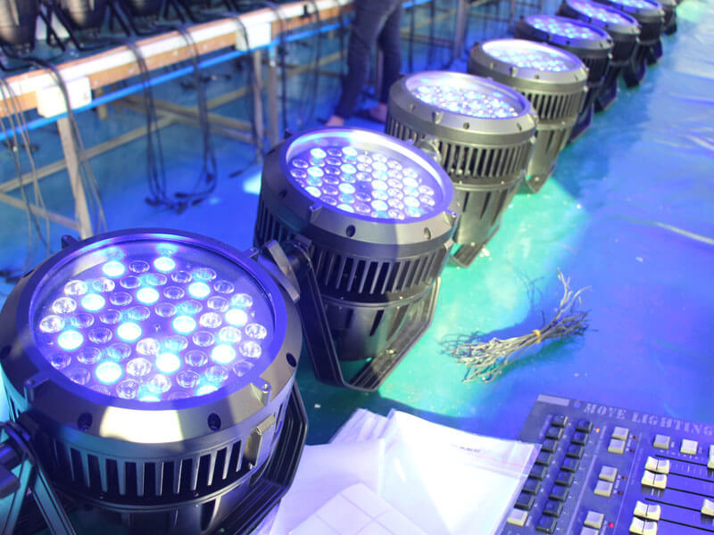 54шт 3W открытый светодиодный свет Par